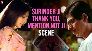 Surinder Ji Thank You Mention Not Ji  Scene  Rab Ne Bana Di Jodi  Shah Rukh Khan Anushka Sharma [upl. by Erodaeht]