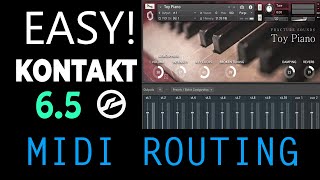 Easy Kontakt 6 Tutorial  Setup Ableton Midi Routing for Multiple Instruments in Kontakt 6 [upl. by Olenka]