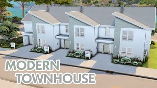 Modern Townhouse 🏙️  The Sims 4 Speed Build [upl. by Amsirac588]