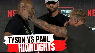 Mike Tyson vs Jake Paul Press Conference HIGHLIGHTS [upl. by Cinnamon]