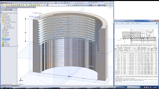 Internal NPT Thread in SolidWorks  TUTORIAL [upl. by Odarnoc]