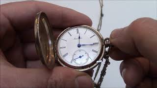 How To Set The Time On A Vintage Lever Set Pocket Watch [upl. by Irotal104]