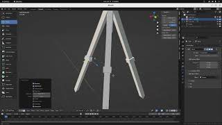 A easy way to make a Tripod in Blender 30 [upl. by Imim]