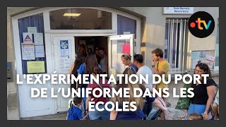 Lexpérimentation du port de luniforme dans une école maternelle à AixenProvence [upl. by Marylinda643]