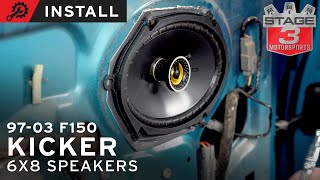 19972003 F150 Kicker CS 6x8 Speaker Install [upl. by Nyved]