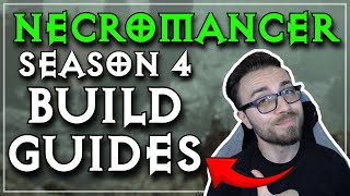 All of my Season 4 Necromancer Build Guides  Diablo 4 Planners in the Description [upl. by Maxa]