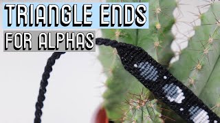 TRIANGLE ENDS FOR ALPHAS CC  Friendship Bracelets [upl. by Rawdan]