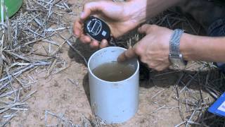 Soil Test 3  How to measure infiltration [upl. by Ecinom]