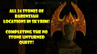 Skyrim Remastered  All 24 Stones of Barenziah Locations Unusual Gems  No Stone Unturned Quest [upl. by Sinclair]