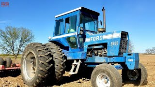 FORD 9600 Tractor Working on Spring Tillage [upl. by Theran]