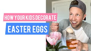 Your Firstborn vs Middle vs Youngest How your kids decorate Easter eggs [upl. by Nolat]