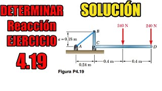 EJERCICIO 419 BEER  Mecánica Estática Vectorial Ejercicios Resueltos [upl. by Linda]