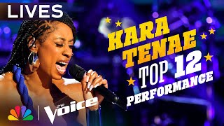 Kara Tenae performs quotLovequot by Keyshia Cole  The Voice Lives  NBC [upl. by Norramic]