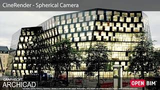 ARCHICAD 22  CineRender  Spherical Camera [upl. by Aufa480]