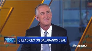 Gilead Sciences CEO Daniel ODay on the collaboration with biotech firm Galapagos [upl. by Nonez]