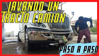 TUTORIAL🚍 LAVADO de TRACTO CAMIÓN pasó a pasó💦 [upl. by Asiral610]