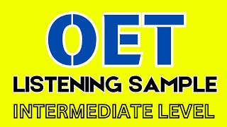 Oet listening sample for nurses  doctors  Latest  beginner [upl. by Shaver243]