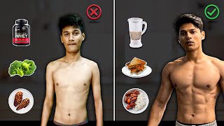 5 Diet Tips For Skinny Guys  How to Bulk Up Fast  My Complete Guide [upl. by Tilda]