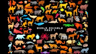 World Animals Part 1  Can You Guess This Animals  8Bit Journey [upl. by Gavrila]