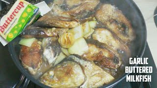 GARLIC BUTTERED MILKFISHbangus recipe bangus recipemilkfish recipebangusmilkfish [upl. by Agnot]