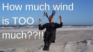 How Much Wind Is TOO Much For Paragliding Or Paramotoring 5XS Dominator [upl. by Atiuqihc]