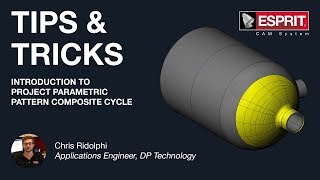 ESPRIT® Tips amp Tricks Introduction to Project Parametric Pattern Composite Cycle [upl. by Nylessej]