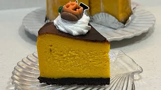 かぼちゃのベイクドチーズケーキの作り方🎃🍰 [upl. by Gillian]