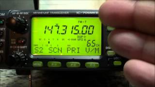 Bobby Trates Icom 706 MK2G quotProgramming A UHFVHF Frequency Into A Memory Chanellquot [upl. by Cyrilla]