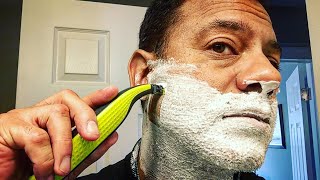 ONE BLADE vs Wet Shave💦  powered by LUTZSHOPCOM [upl. by Cleavland764]