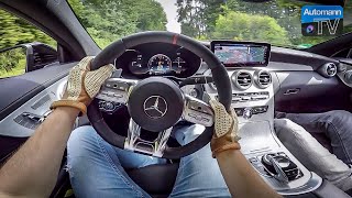 2019 MercedesAMG C43 390hp  POV DRIVE [upl. by Vogel]