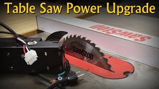 Table Saw  SawStop  Power Upgrade  110v  220v [upl. by Hamel]