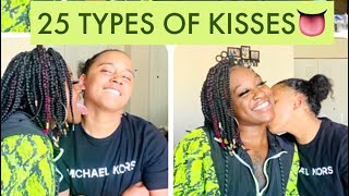 25 TYPE OF KISSES 👅💦🥰 [upl. by Seyler]