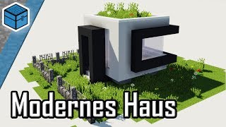 Kleines modernes Haus bauen Minecraft  Minecraft kleines modernes Haus bauen deutsch Tutorial [upl. by Seamus]