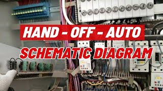 HAND  OFF  AUTO MOTOR CONTROL SCHEMATIC DIAGRAM [upl. by Tait]