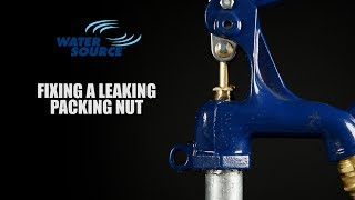 How To Adjust Leaking Water Source Frost Proof Yard Hydrant Packing Nut [upl. by Enrico]