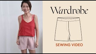 How to sew Shorts  Sewing Tutorial  Wardrobe By Me [upl. by Sucramd]