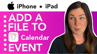 How to Add a File to a Calendar Event on Your iPhone or iPad [upl. by Derayne]