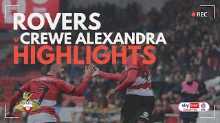 Doncaster Rovers v Crewe Alexandra highlights [upl. by Ehtiaf350]