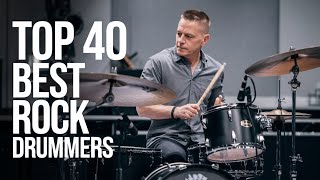 Top 40 Best Rock Drummers of All Time [upl. by Hcir]