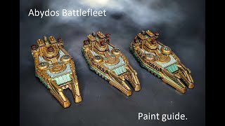 Dystopian Wars Abydos battlefleet set Paint guide [upl. by Grange759]