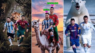 Messi and Ronaldo Travels to Antarctica African Deserts and the Jungles of Brazil [upl. by Anertal328]