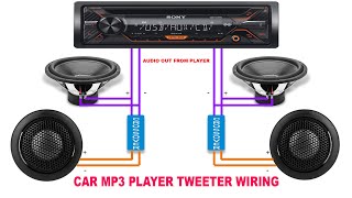 Car Tweeter Speaker Unboxing Wiring amp Audio quality demo How to connect tweeter on car MP3 player [upl. by Uel282]