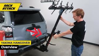 Yakima HangOver 4 Vertical Mountain Bike Hitch Rack Overview And Install [upl. by Ykciv331]