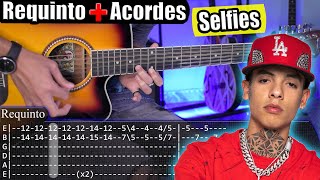 Selfies  Natanael Cano  Tutorial Guitarra  Requinto  Acordes  TABS [upl. by Anbul]