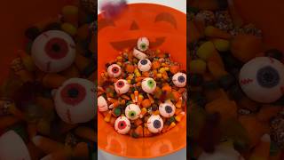 Spooky Candy Salad 👻🎃 asmr candysalad candy spooky halloween shorts fyp viral restock [upl. by Mitman]