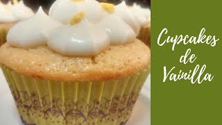 Cupcakes de vainilla ¡con harina de hotcakes  Marukita 💖 [upl. by Chaunce]