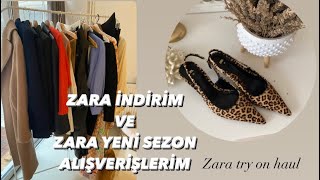 ZARA İNDİRİM VE YENİ SEZON ALIŞVERİŞİM DENEMELİ [upl. by Lindo950]