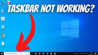 SOLVED How To Fix Taskbar Not Working in Windows 10 [upl. by Carol-Jean]