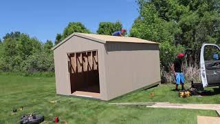 Tuff Shed Delivered and Installed in 35 minutes [upl. by Nimra]