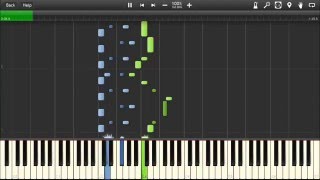 UNDERTALE  Papyrus and Battle Theme Bonetrousle  Piano tutorial Synthesia [upl. by Eiblehs]